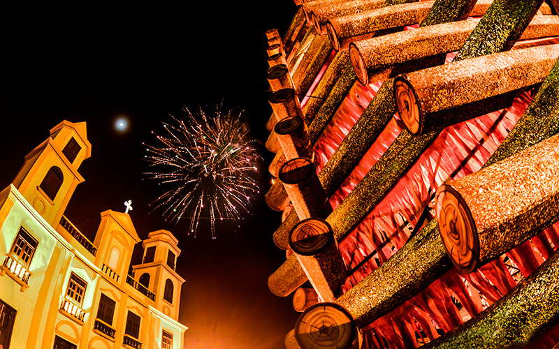 Campina Grande Sao Joao festive bonfire scene
